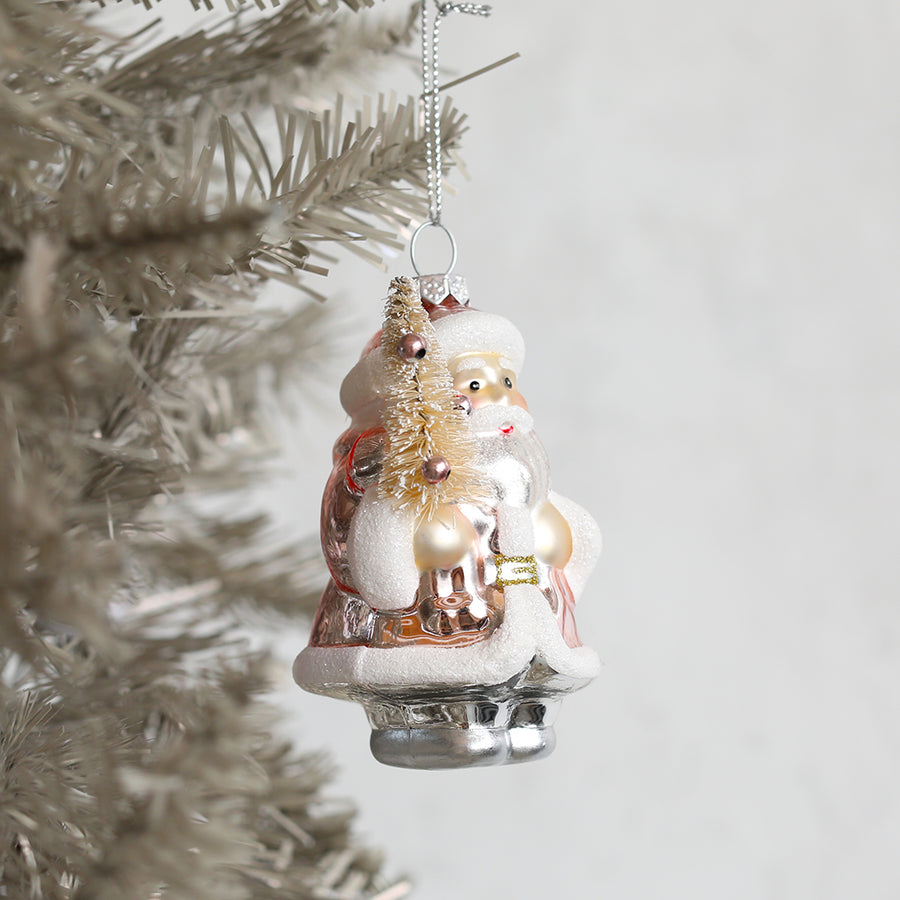 Pink Santa | Ornament – Rachel Ashwell Shabby Chic Couture