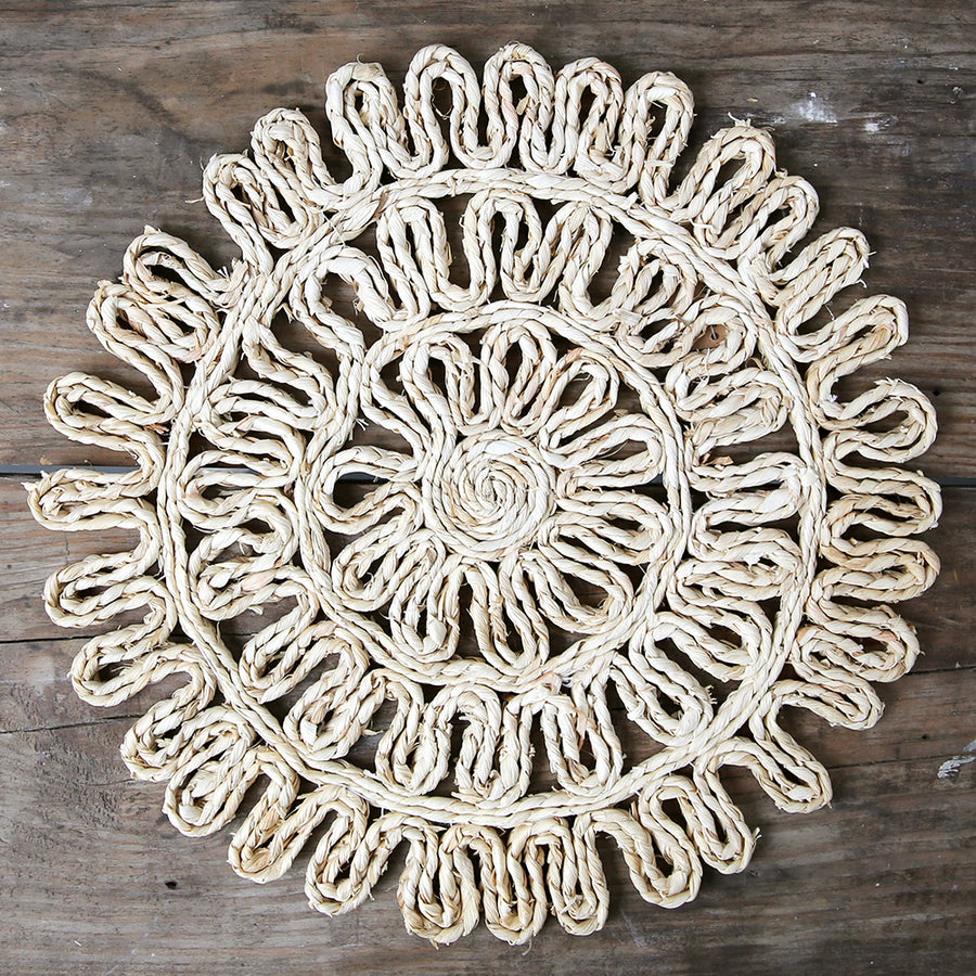 Fresh shabby chic placemats Shabby Chic Round Woven Placemat By Rachel Ashwell Couture