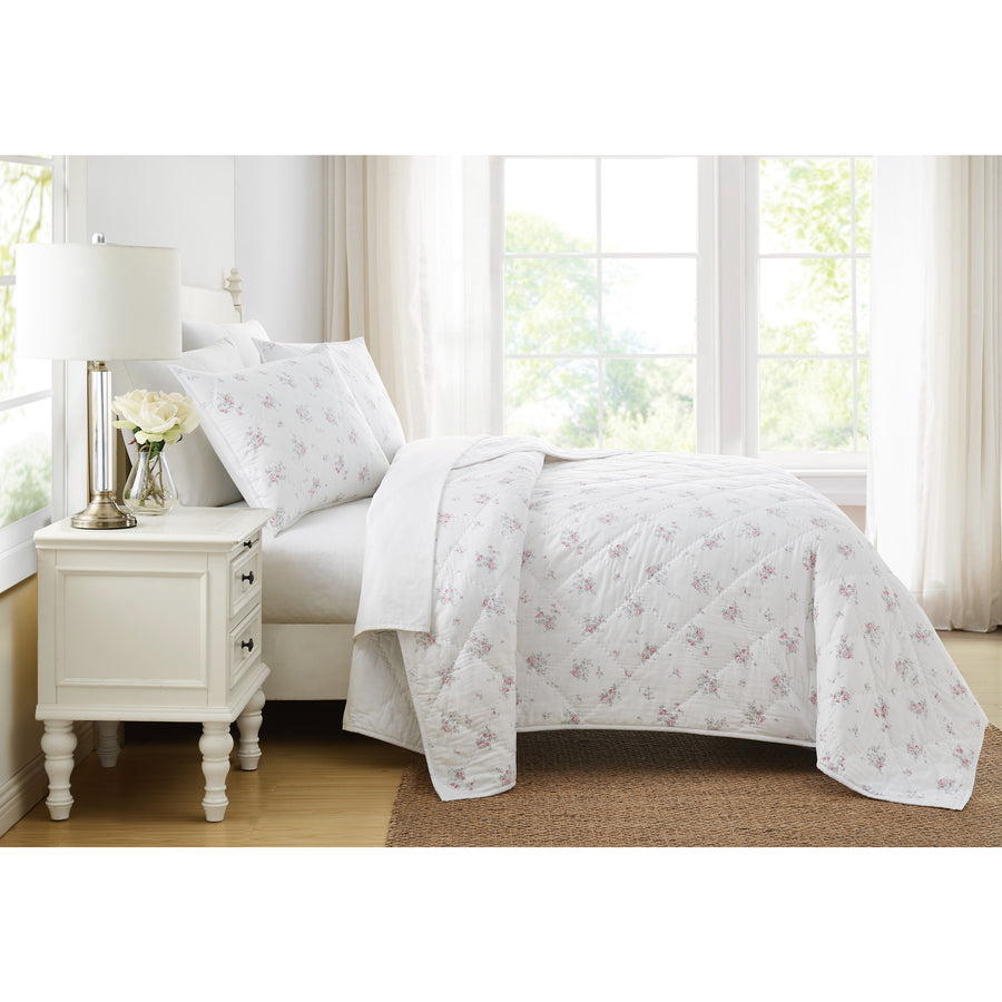 Blooming Treillage Floral Comforter Set Bedding