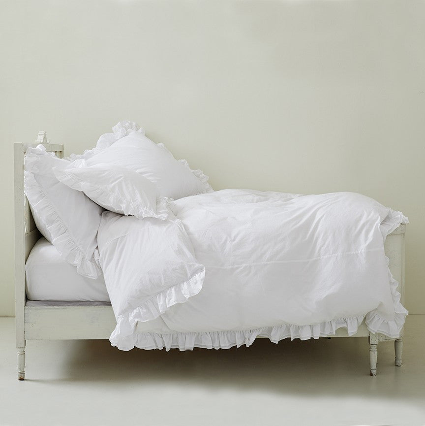 Rachel Ashwell Liliput White Shabby Chic Ruffle Bedding