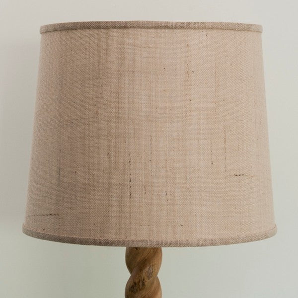 Round Burlap Lampshade