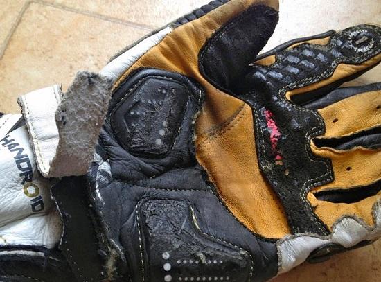 summer motorcycle gloves with palm sliders