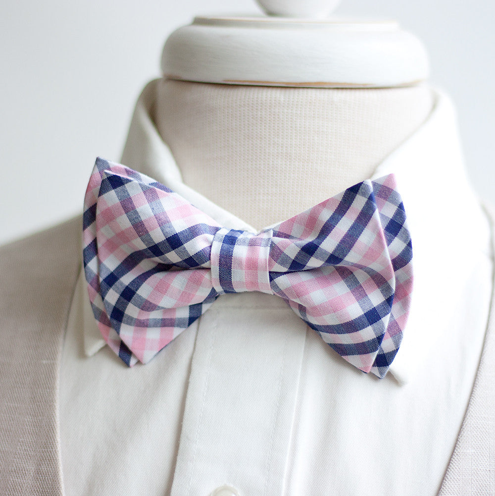 mens pink bow tie