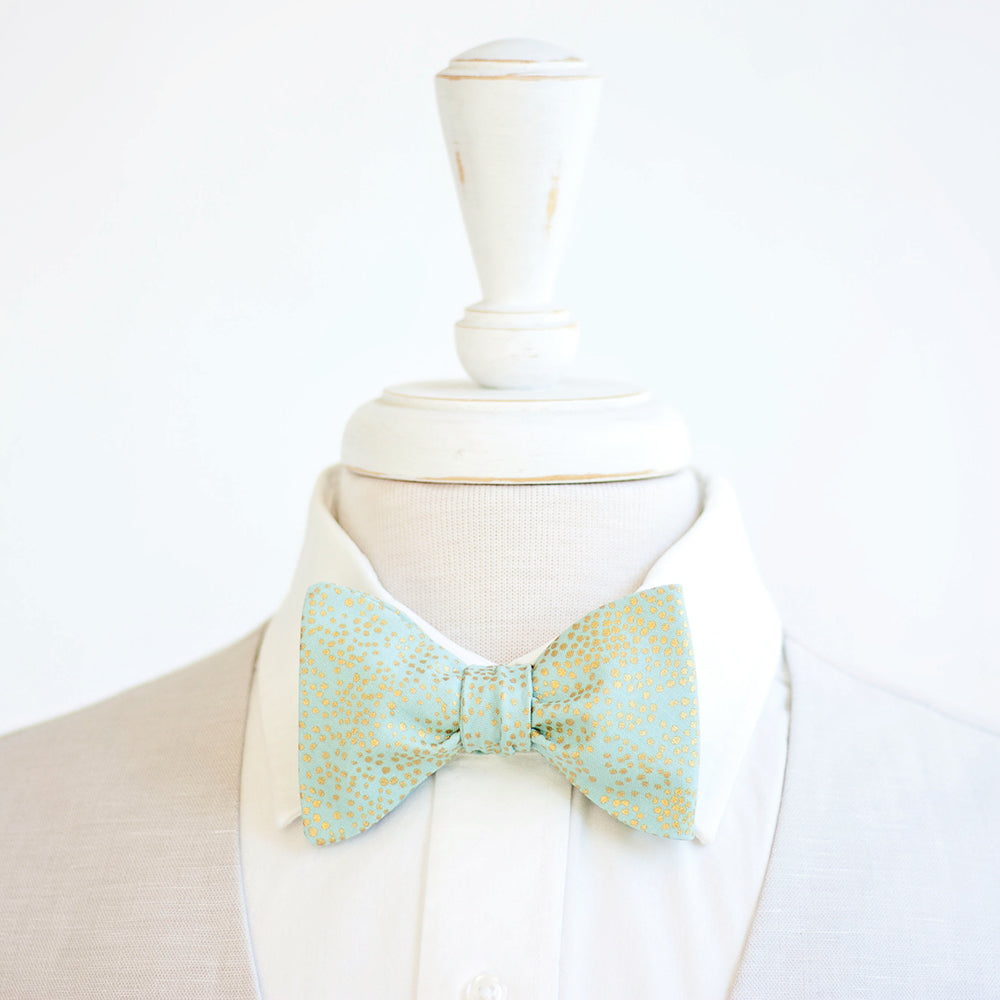 mens mint bow tie