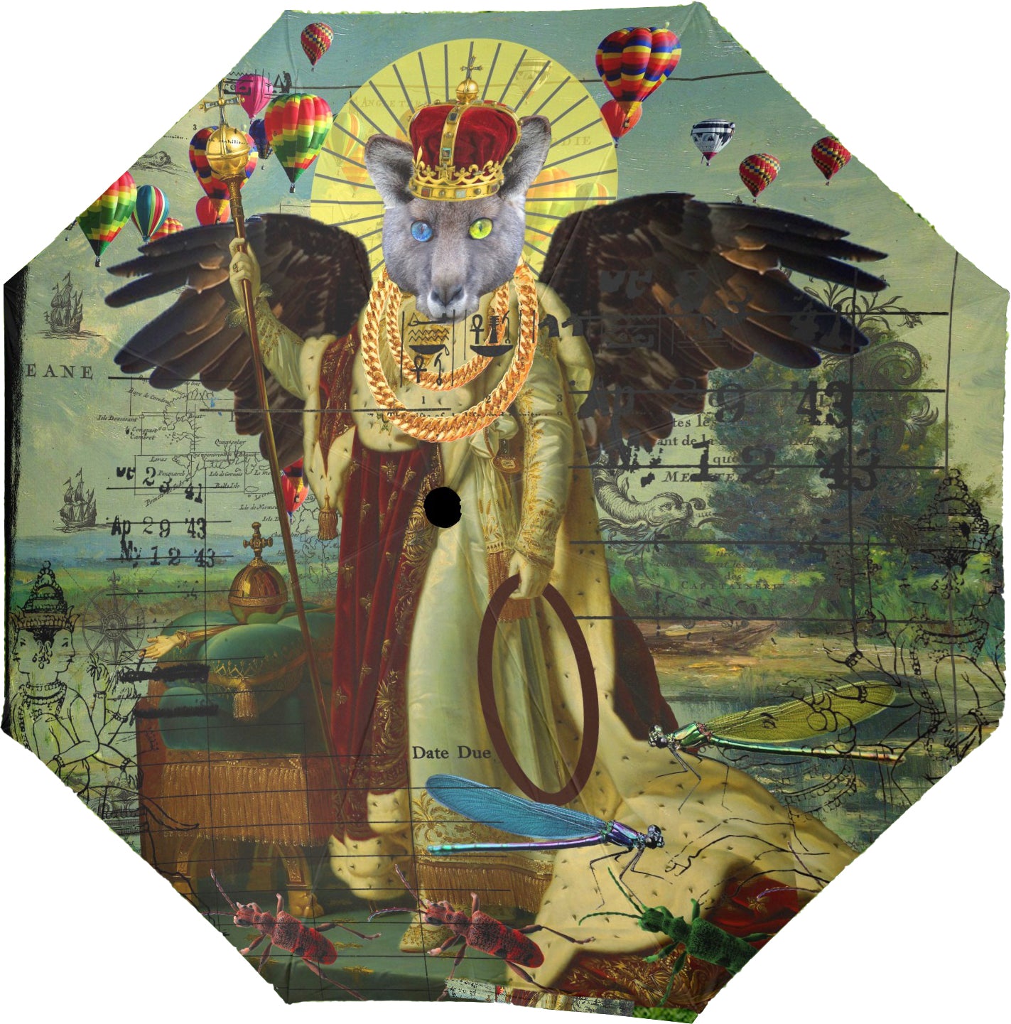 ANIMAL MIX - THE HOLY EMPEROR AGAIN II Semi-Automatic Foldable Umbrella