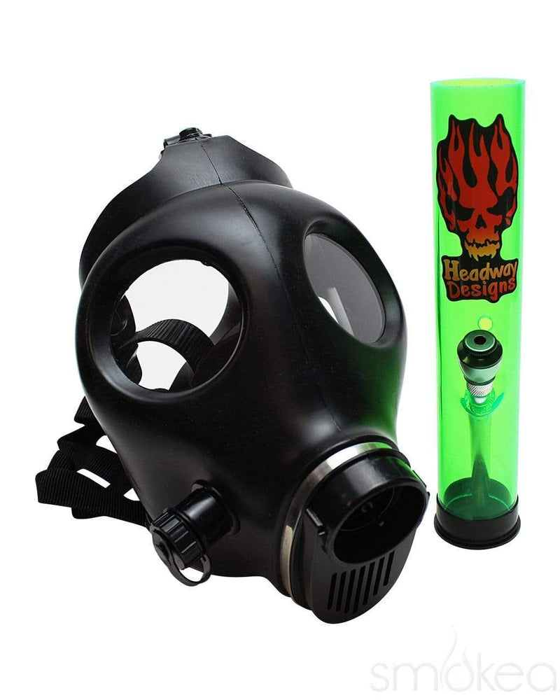 girl gas mask bong