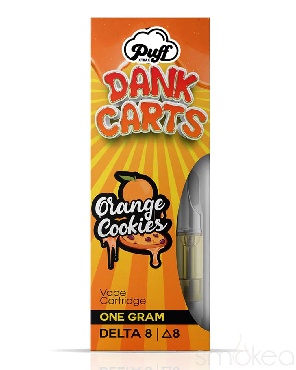 Puff Xtrax Delta 8 Dank Carts Vape Cartridge Orange Cookies SMOKEA®