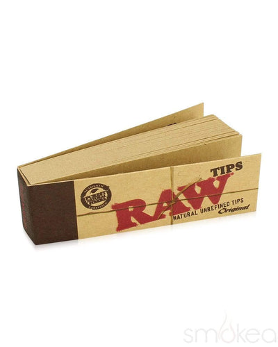 RAW Unbleached Natural Filter Tips from RAW Rolling Papers