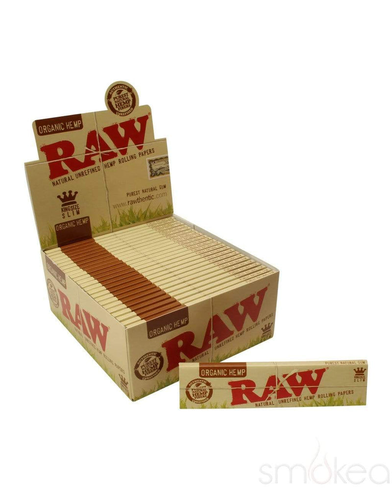 Raw Organic Hemp King Size Slim Rolling Papers Smokea® 1311