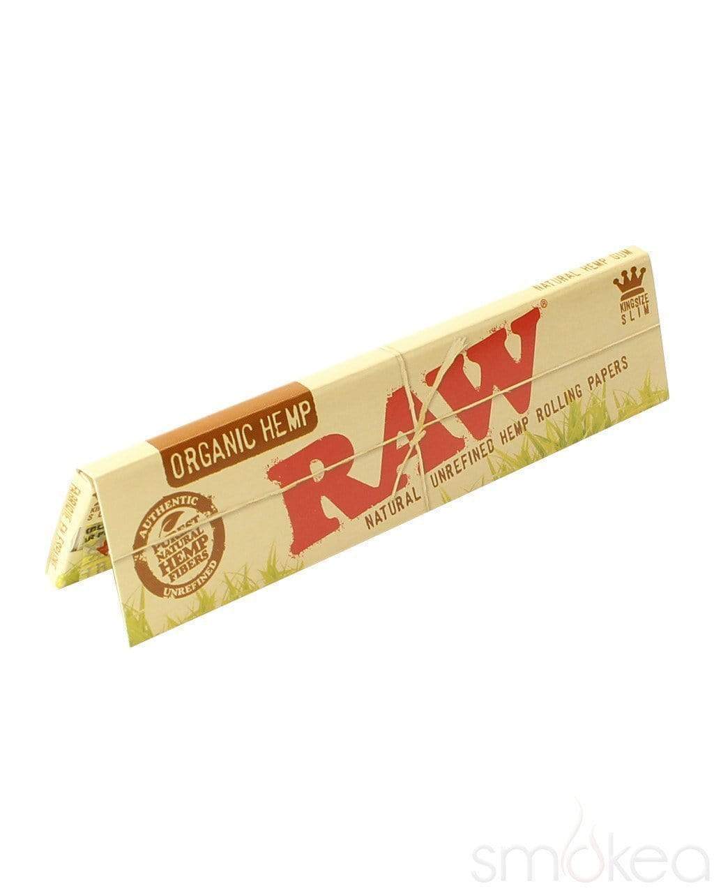 Raw Organic Hemp King Size Slim Rolling Papers Smokea® 8714