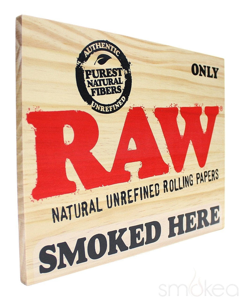 Raw "Smoked Here" Wood Sign– SMOKEA®