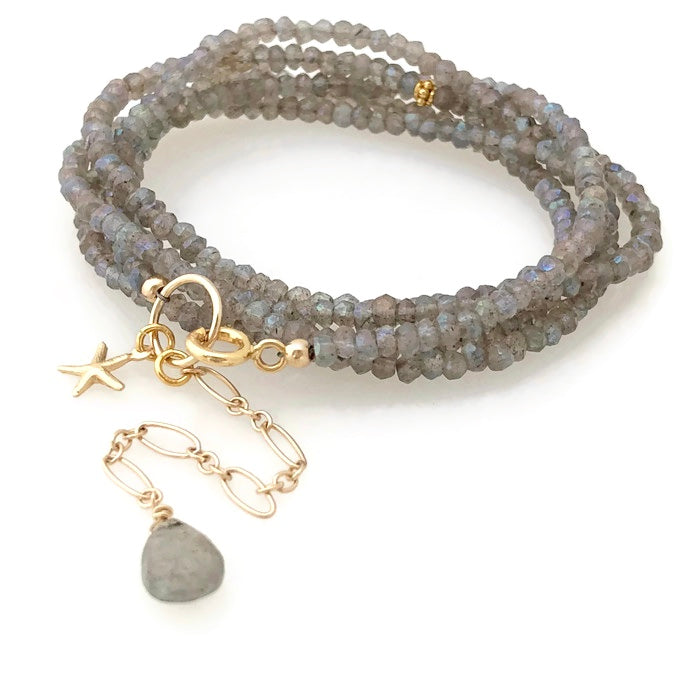 Manhattan Gemstone Wrap Bracelet - Two in One – Sabina Furst Designs