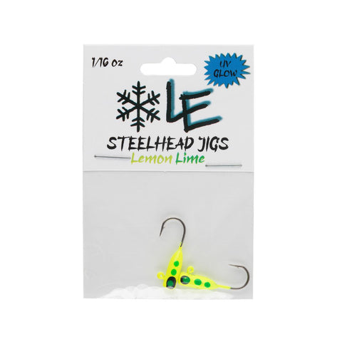 UV/Glow Blue Ice - Steelhead Jig 2 Pack! – RBM Jigs / Lake Effect Lure Co.