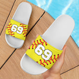 Softball (Original) #69 Slide-On White Sandals