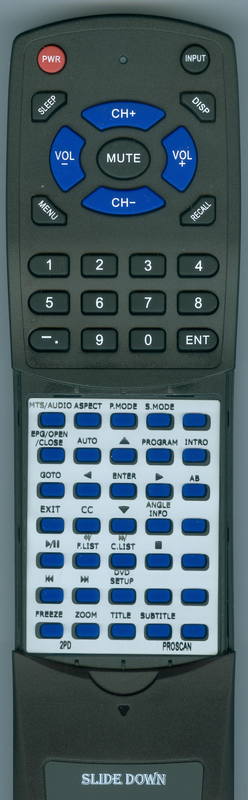 PROSCAN 2PD Replacement Remote Control