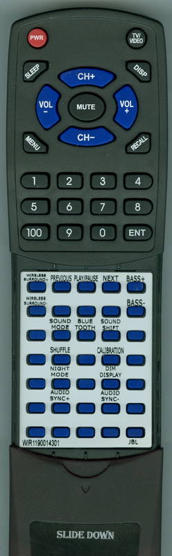 JBL RTWIR1190014301 Replacement Remote Control