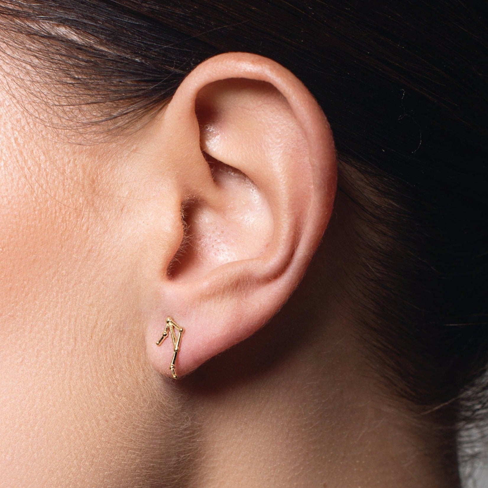 Libra Gold Studs