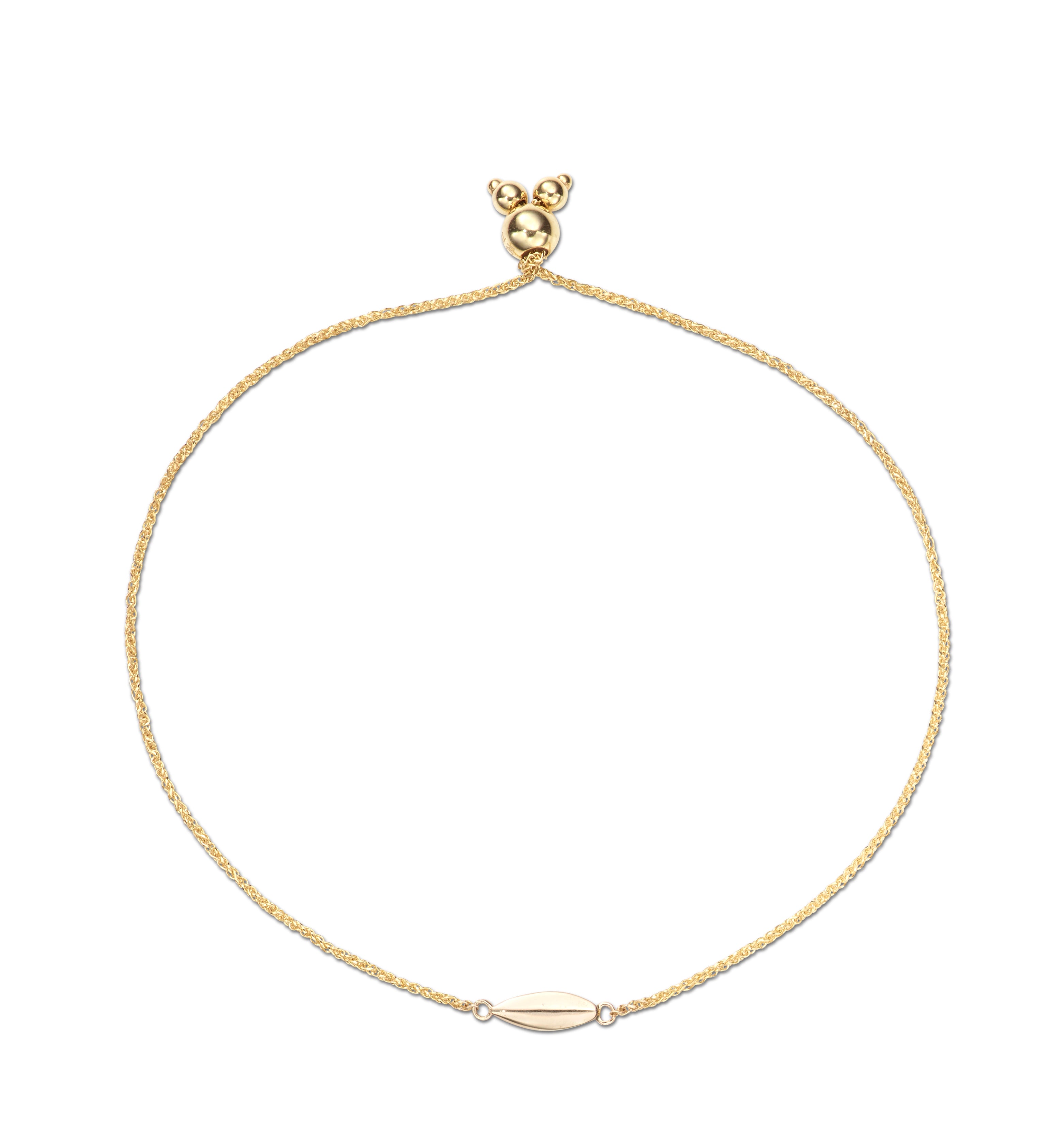 Gold Short Board Bracelet