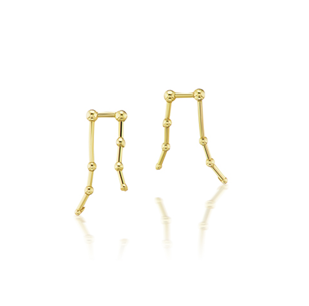 Scorpio Constellation Gold Stud Earrings – Tara Hirshberg Jewelry