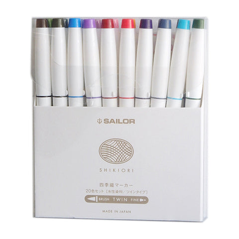 Midori Colour Pens for Paintable Stamp Set of 6 - Happy