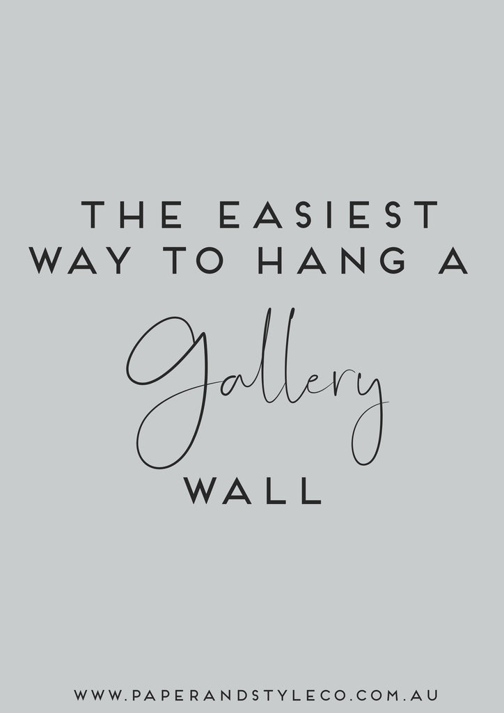 the easiest way to hang a gallery wall