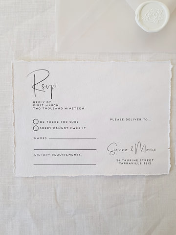 Paper and Style Co. Minimal Luxe Rsvp