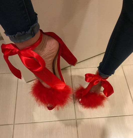 red feather heels