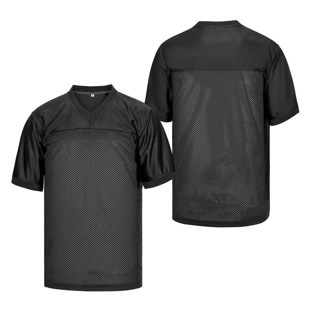 : MESOSPERO Blank Football Jerseys for Men,Mesh Polyester Plain  Football Shirt Pullover Sports Clothing S-3XL Black White Grey : Clothing