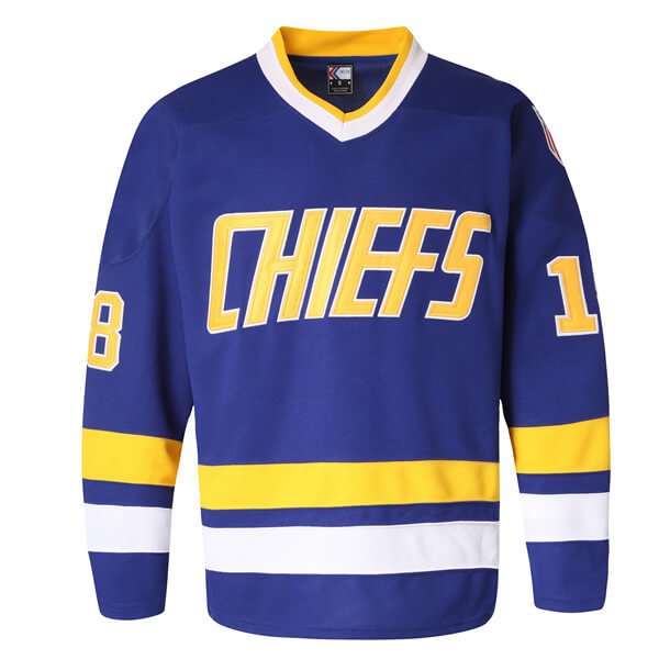 Hanson Brother Morris Wanchuk #2 Chiefs Hockey Jersey SlapShot Sewn Custom  Name