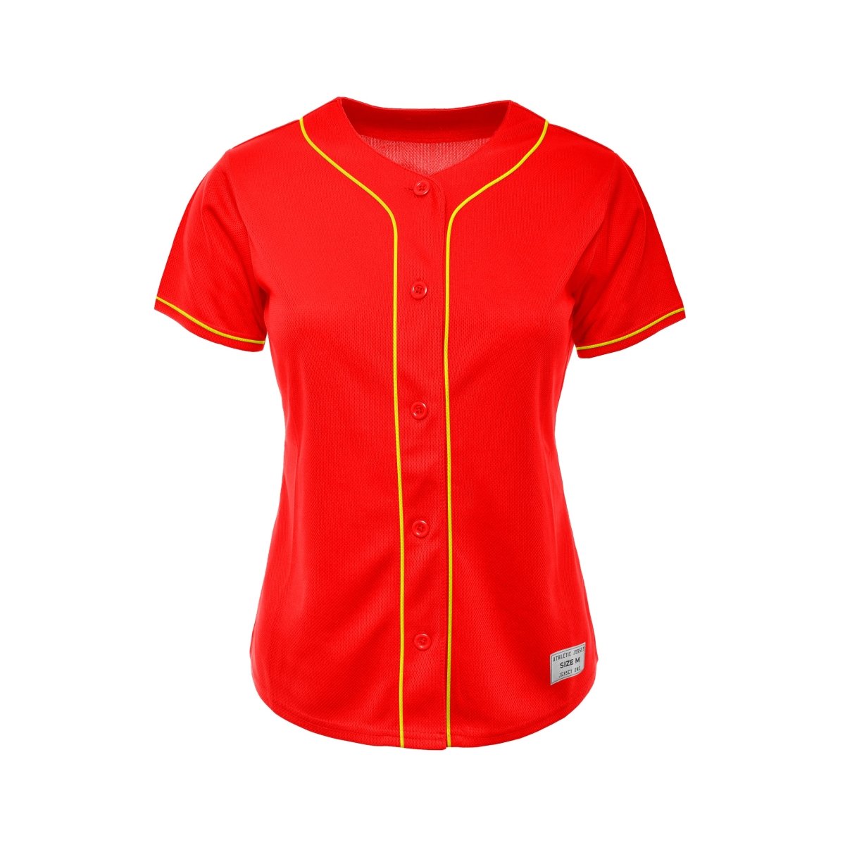 Women's Blank Red Baseball Jersey - Jersey One