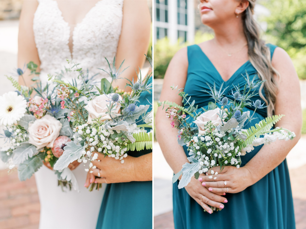 lucky-penny-floral-casual-outdoor-wedding-baltimore-florist-bride-bouquet-blue-pit-bbq