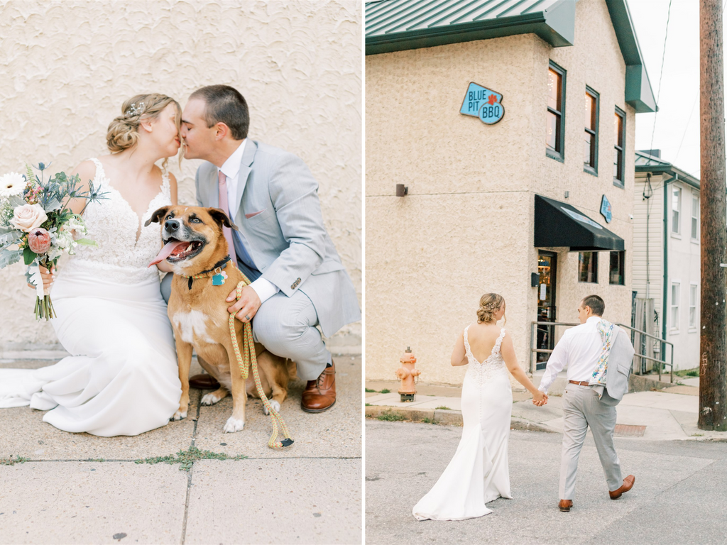 lucky-penny-floral-casual-outdoor-wedding-baltimore-florist-bride-bouquet-blue-pit-bbq