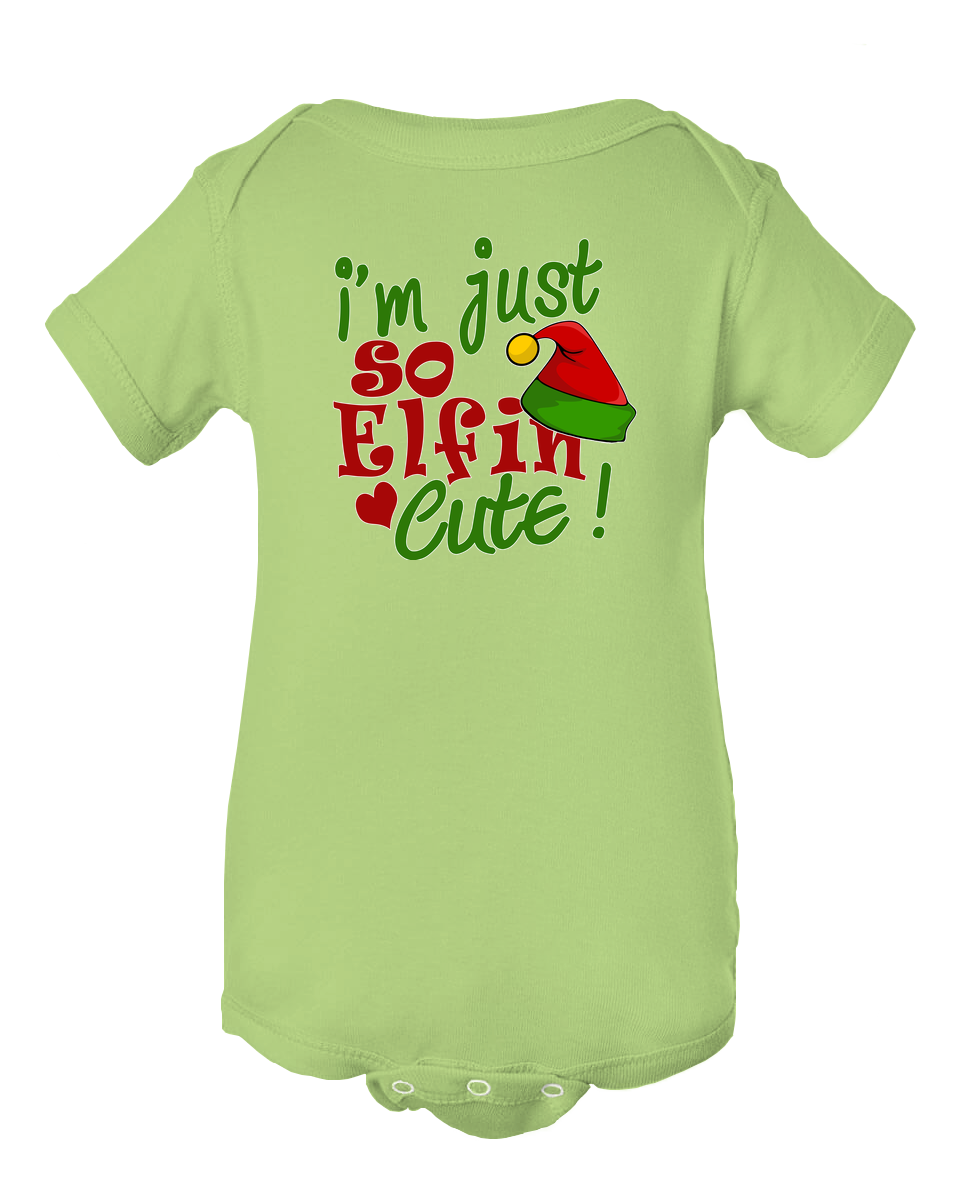 I M Just So Elfin Cute Christmas Baby Onesie Bodysuit Mini