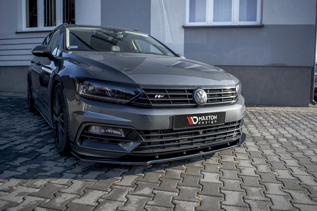 FRONT SPLITTER  VOLKSWAGEN PASSAT R-LINE B8 (2015-19) | Car Enhancements  UK