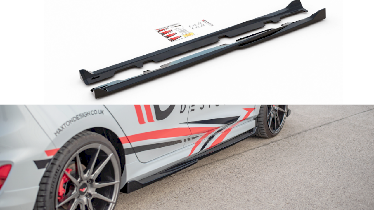 Image of SIDE SKIRTS DIFFUSERS V3 FORD FIESTA ST MK8 (2018-)