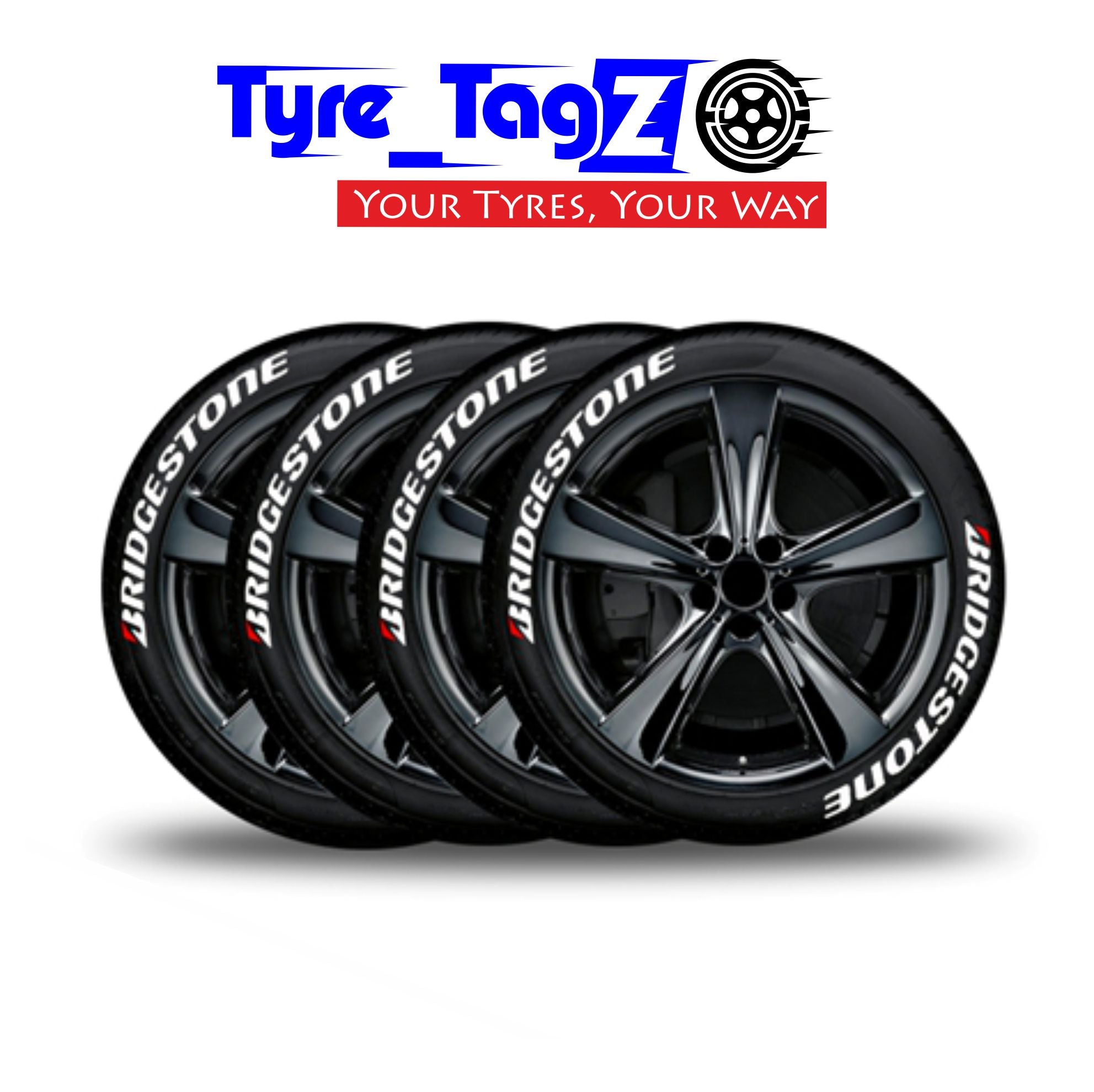 Tyre Tagz Multiple Design Tyre Logo Stickers Car Enhancements Uk