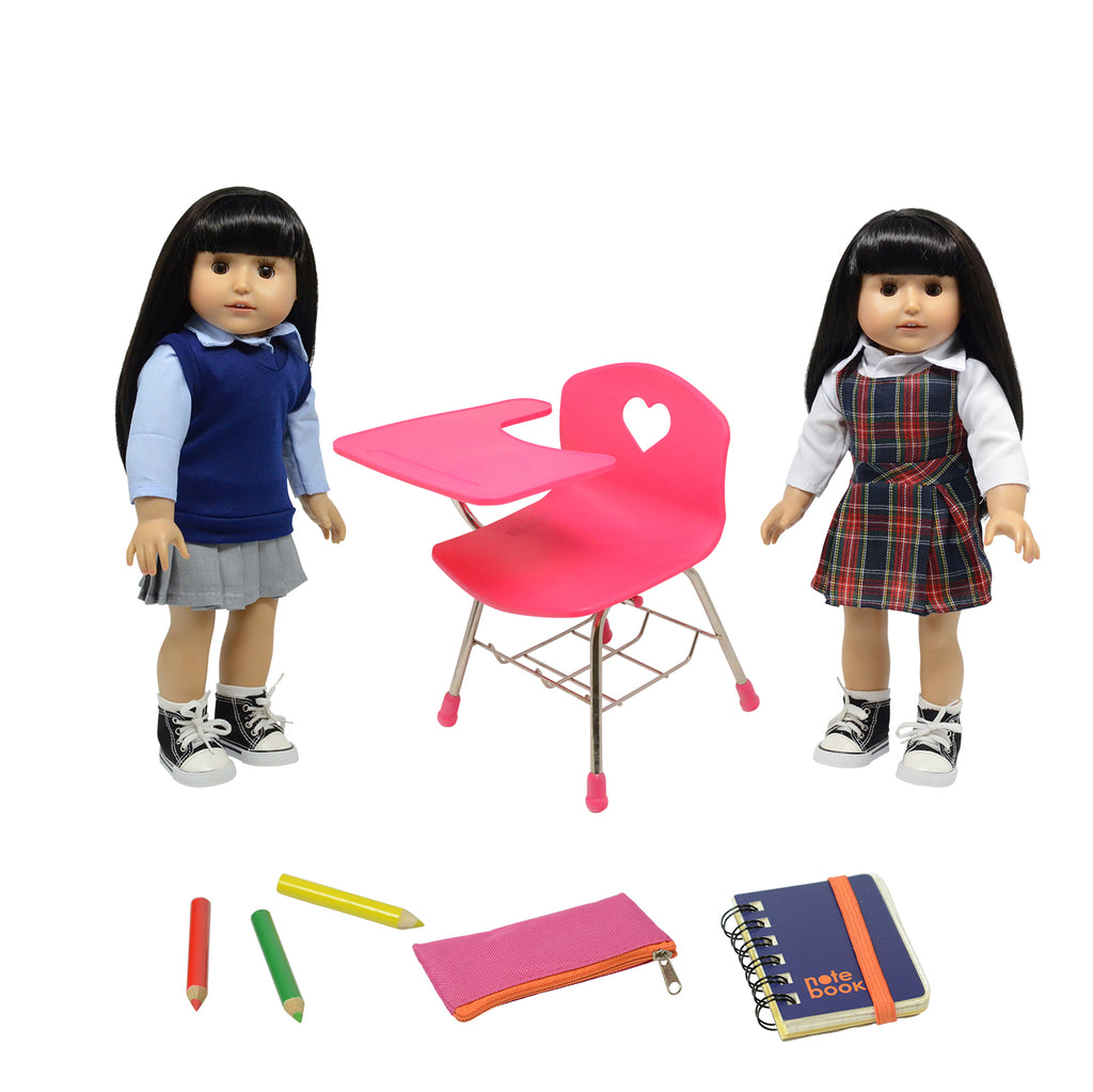 School Desk With Accessories The New York Doll Collection