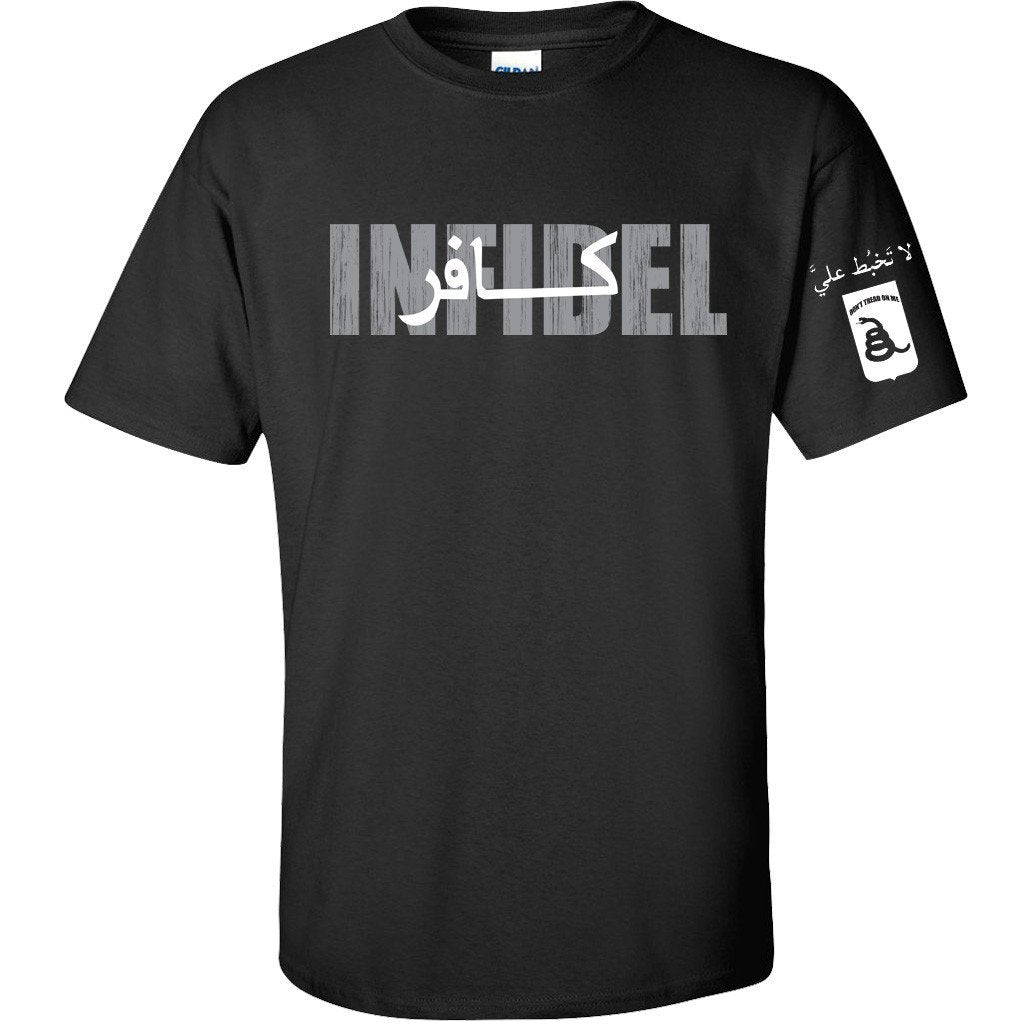 Black Infidel T-Shirt - Gadsden and Culpeper