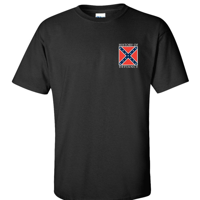 Black Confederate States of America T-Shirt - Gadsden and Culpeper