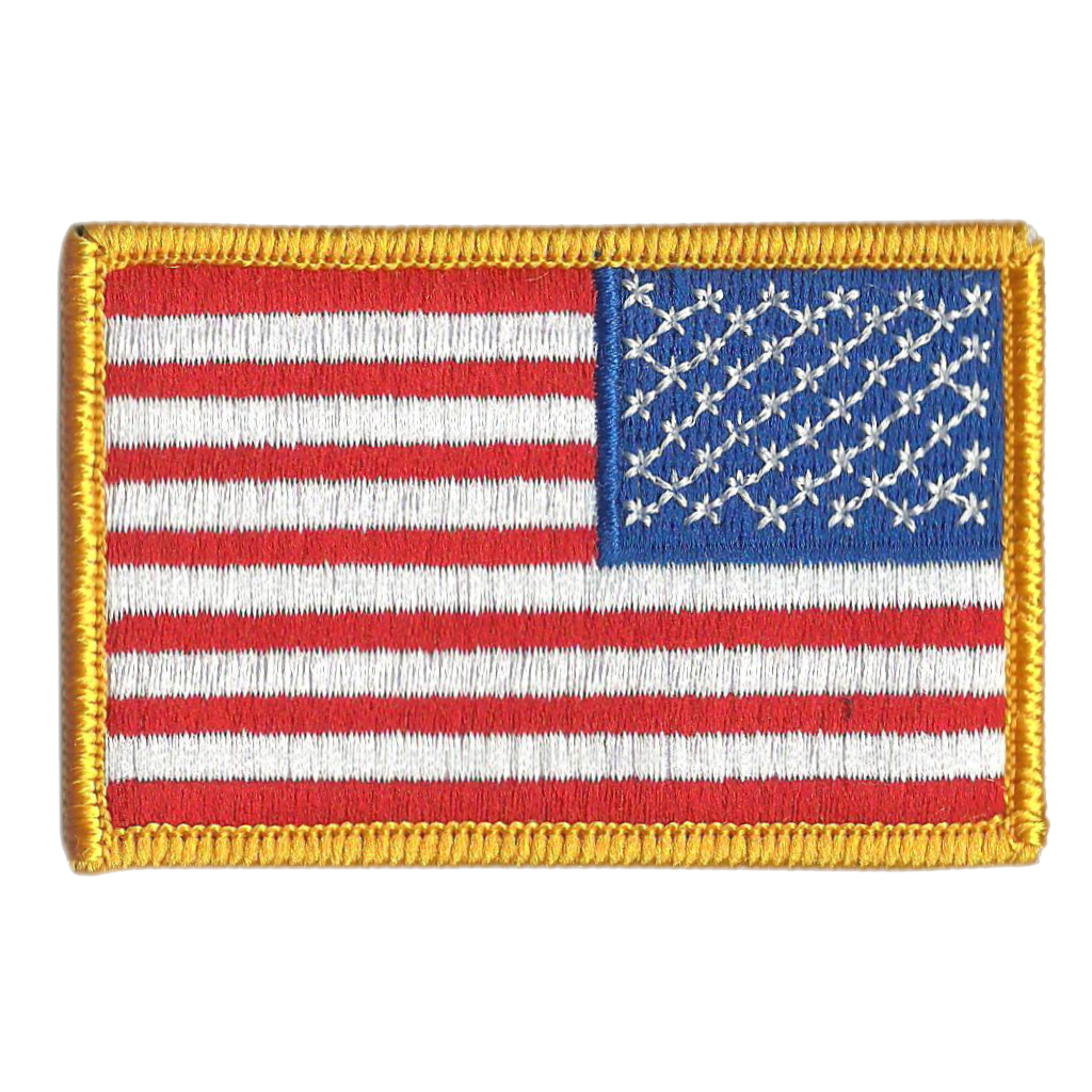 2x3 Reverse Usa Flag Patch For Tactical Cap — Gadsden And Culpeper