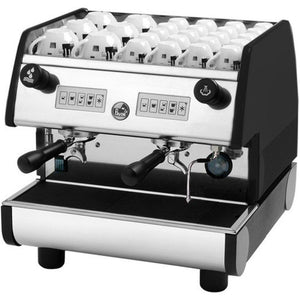 La Pavoni PUB Commercial Espresso Machine -Two Group Volumetric - Black - at Total Espresso