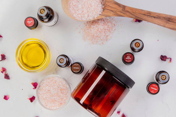 How to Use Essential Oils for Valentine's Day Shower Scrub Aromatics International