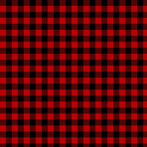 Window Pane Plaid Black Red - HTV Pattern