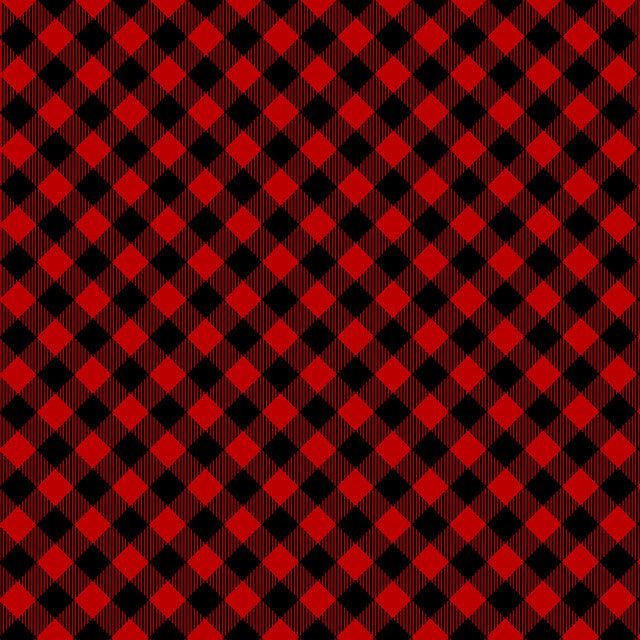 12x12 Patterned HTV - Buffalo Plaid - Red/White 