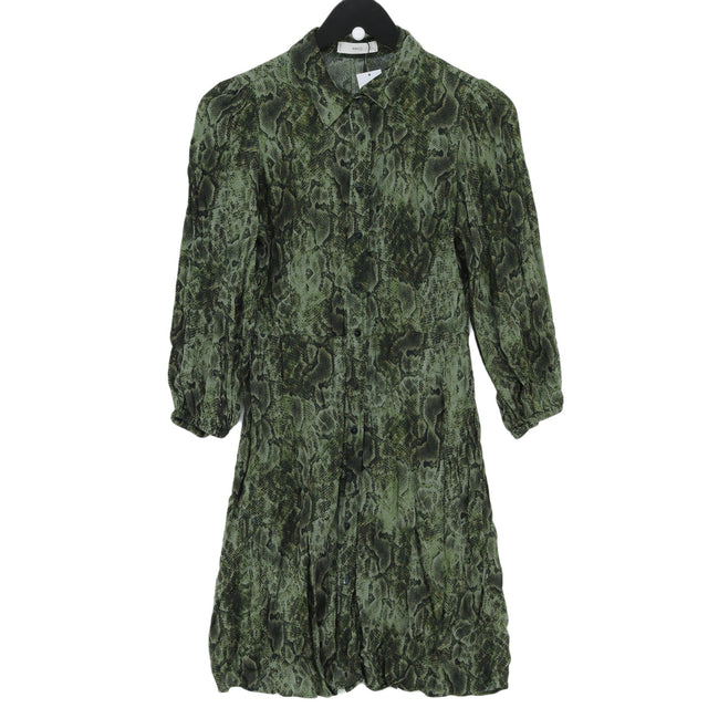 MNG Women's Midi Dress M Green 100% Other