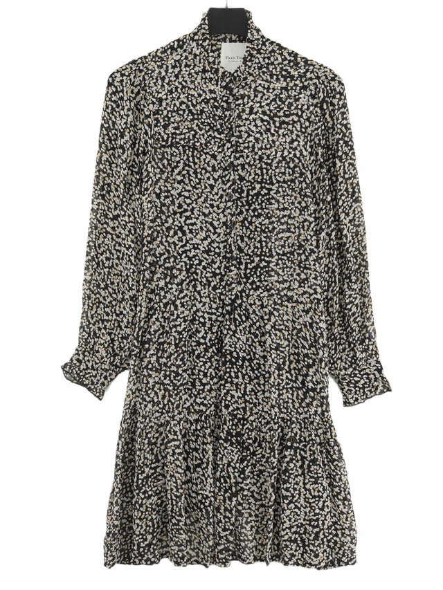 Part Two Women's Midi Dress UK 8 Black 100% Polyester