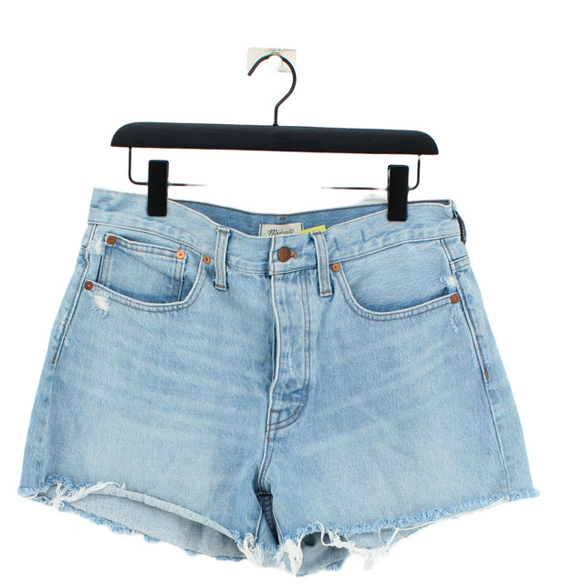 Madewell Women's Shorts W 27 in Blue 100% Cotton