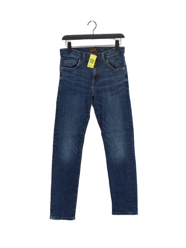 Next Men's Jeans W 30 in Blue Cotton with Elastane