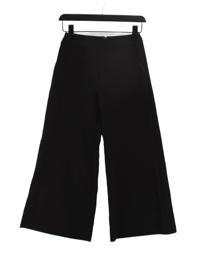 Topshop Women's Suit Trousers UK 4 Black Polyester with Elastane