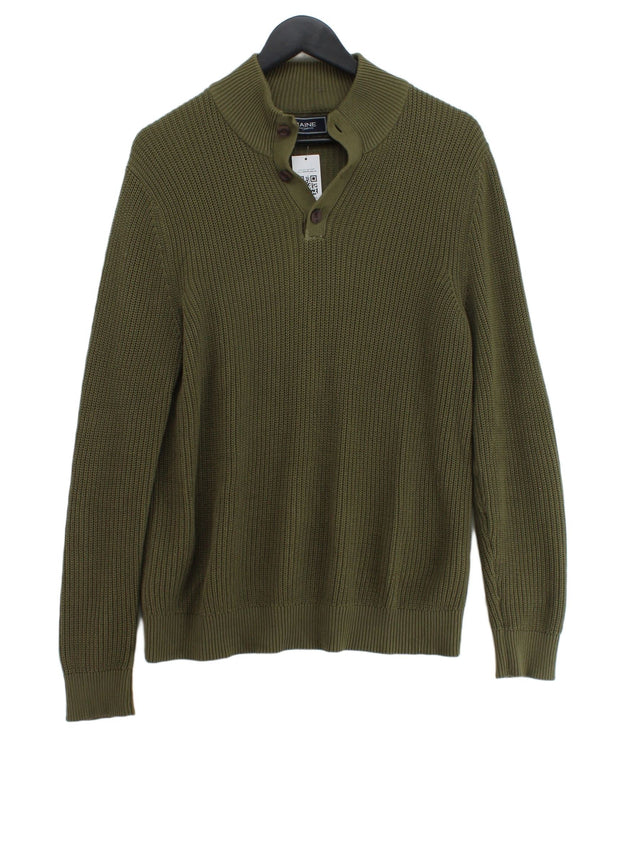 Maine Women's Jumper M Green 100% Cotton